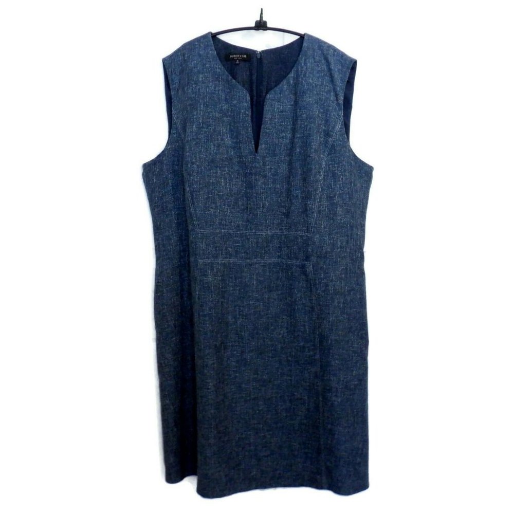 LAFAYETTE 148 Size 18 Cotton Linen Tweed Dress